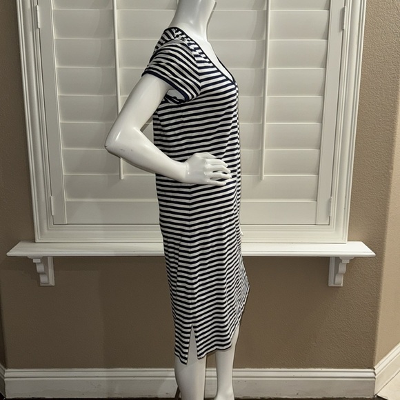 Tommy Bahama Relax Breton Stripe Dress Coastline Navy - Picture 2 of 9